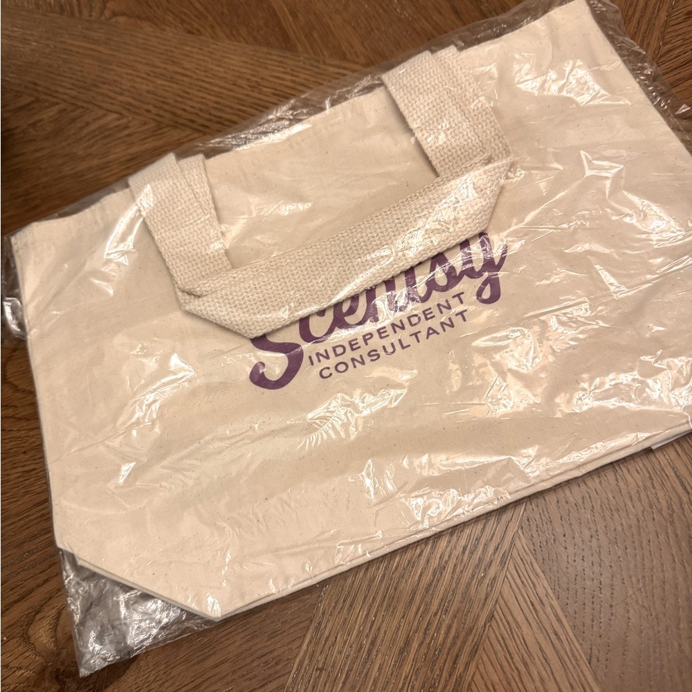 Scentsy Small Canvas Tote Bag NWT